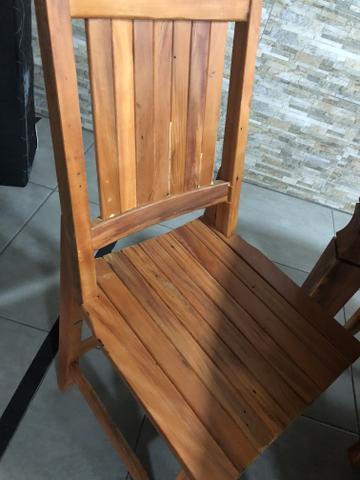 2 cadeira madeira pura
