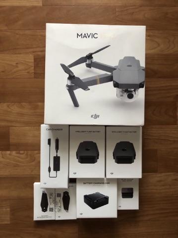 Drone dji mavic pro acompanhado do kit fly more