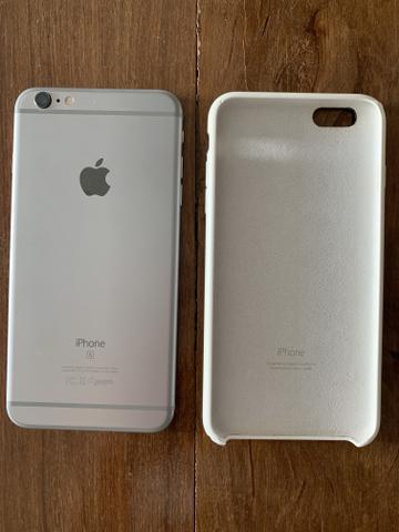 IPhone 6s Plus 64g prata com preto usado