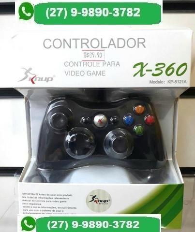 Promoção Controle Xbox 360 Com Fio Original Knup