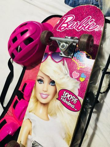 Skate Barbie com kit completo por 100,00 reais