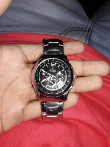 Vendo ou troco relógio festina de aço! 200$