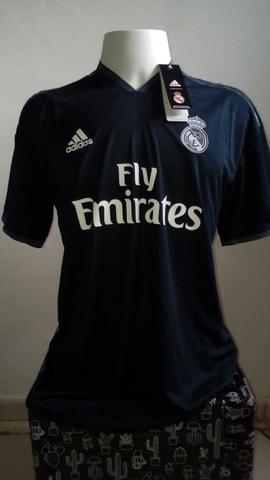 Camisa Time Real Madrid Preta Away