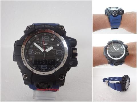 Relógio G-Shock Mudmaster CWG1000 Preto e Azul Marinho, Novo, Vedado, Garantia