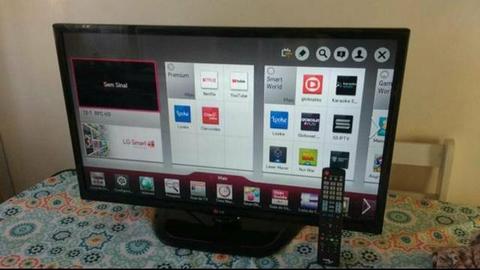 Smart TV 42 LG 3D completa c/nota