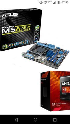 Kit AMD Processador 8300 e Placa mãe