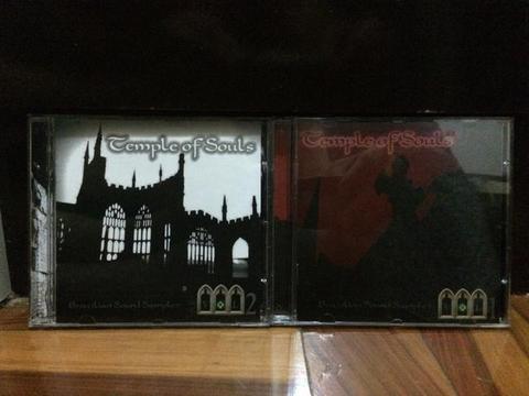 CDs Temple of Souls Vil. 1 e 2 (Gothic Rock/Darkwave nacional)