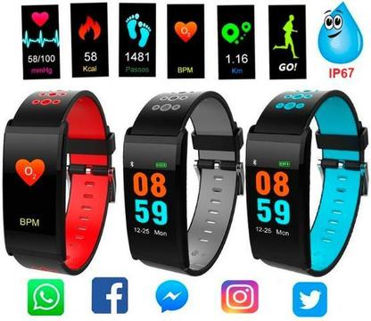 Smartwatch I Pulseira Inteligente I Display Colorido Touch Lançamento