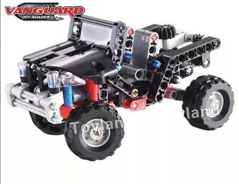 Carrinho Jeep Off-roader Carro Montar Toy Kids 141peças