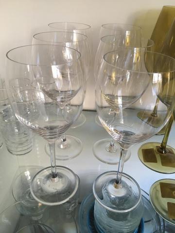 Conjunto de copos de cristal Bohemia