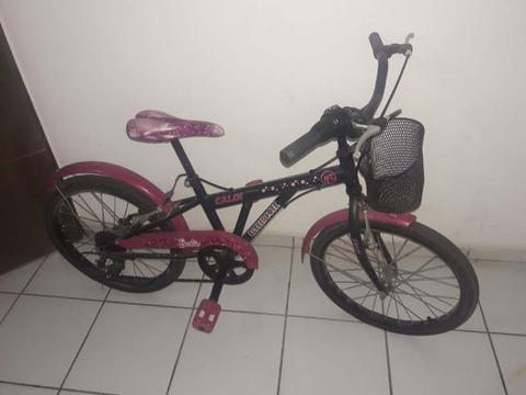 Bicicleta Infantil Feminina Caloi Barbie aro 20 usada