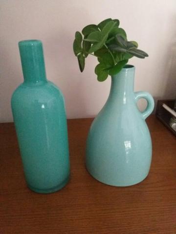 Vasos decorativos cor Tiffany