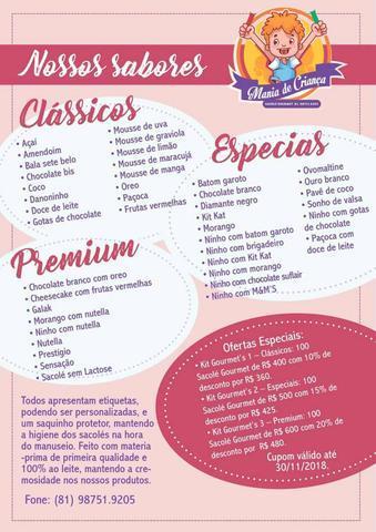 Mania de Criança - Sacolé Gourmet