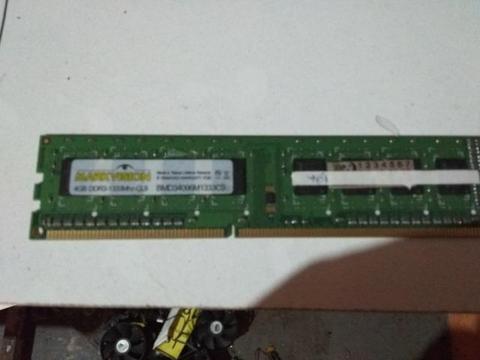 Memória PC 4GB DDr3 1333Mhz usado