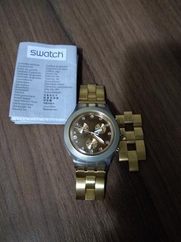 Relógio Swatch Full Blooded Dourado