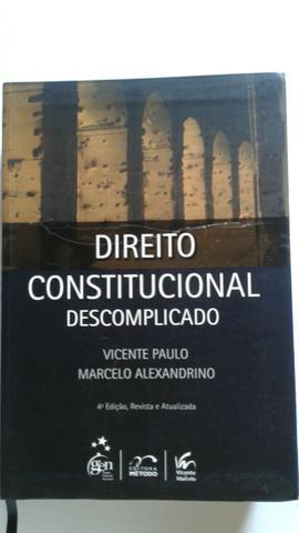 Direito Constitucional Descomplicado + Caderno de Questões