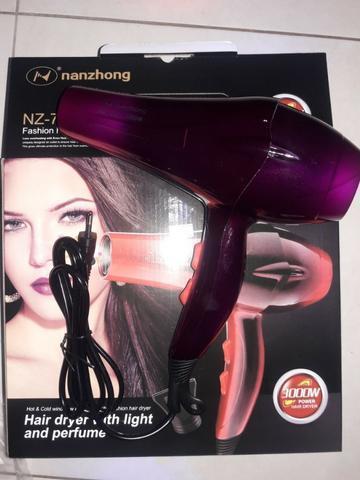 Secador de cabelo Profissional 3000w nz-7100 lazer com luz e perfume