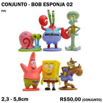 Conjunto Bob Esponja 6 Peças