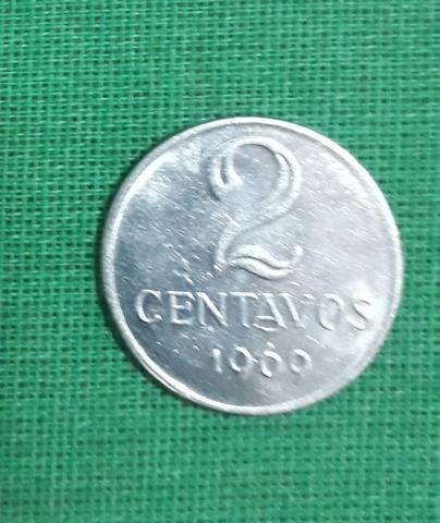 Moeda de 2 centavos ANO: 1969