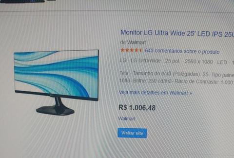 Monitor gamer lg ultra wide nunca usado!