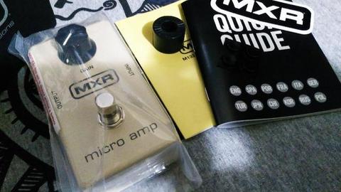 Pedal Micro Amp M133 Mxr Booster - Zerado E Com Nota Fiscal