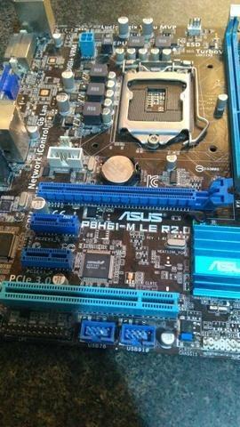 Placa mãe asus socket 1155 + processador i3 2100