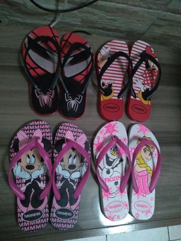 Chinelos havaianas personagens!!!