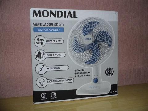 Ventilador Mondial 30cm 110v 3 velocidades 4 pás novo na caixa em P.Alegre-rs