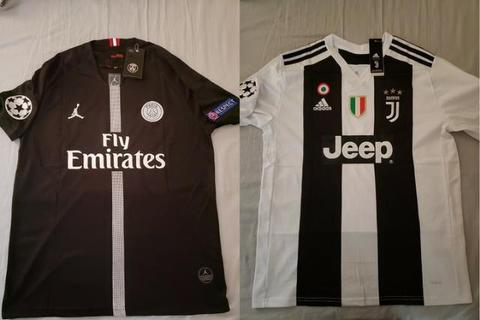 Camisas Juventus e PSG 2018/2019