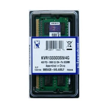 Memoria DDR3L 1333 4Gb Kingston para Notebook UltraBook MACbook ddr3