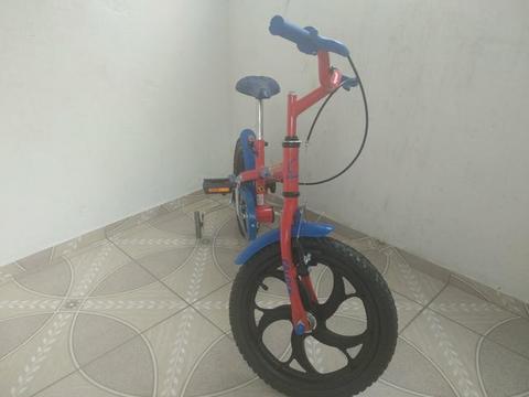 Bicicleta Caloi Homem Aranha - Aro 16 - Freio a Tambor - Masculina - Infantil