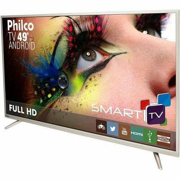 Smart tv Led Philco 49 polegadas dourada