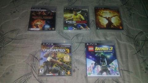 5 jogos de ps3. Somente venda