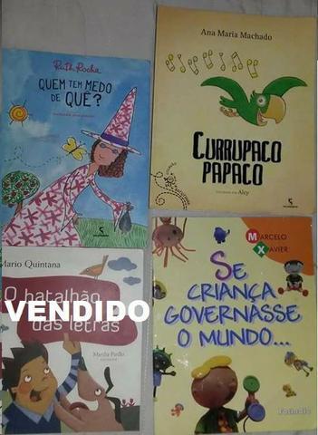Livros de literatura infantil usados em escolas