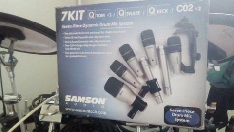 Microfone para bateria Kit Samson Qk7 NOVO ( o menor preço em BH)