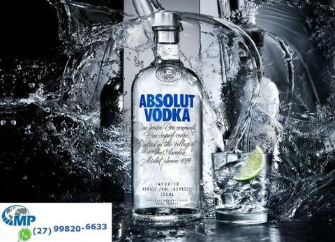 Vodka Absolut Nova! Original! Lacrada! Somos loja e distribuidora de importados. Opção 12x