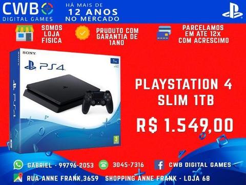 Playstation 4 1 tera byte,Novo Com Garantia loja fisica -Ps4