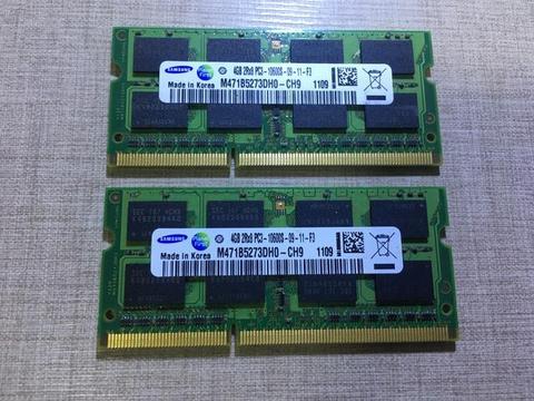 Memória Samsung Notebook DDR3 8Gb (2x4Gb)