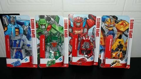 Lote Com 4 Transformers Super Robots 13 Cm