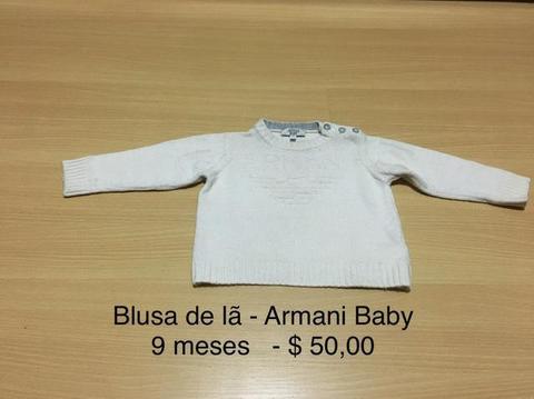 Blusa de lã - Armani Baby -9 meses