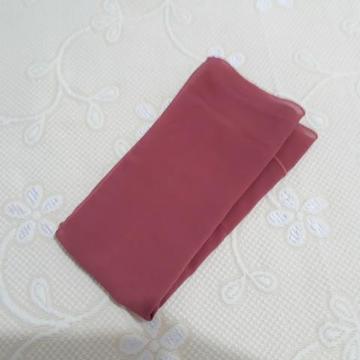 Echarpe crepe de seda rosa antigo