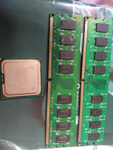 Memória Ram DDR2 + Processador