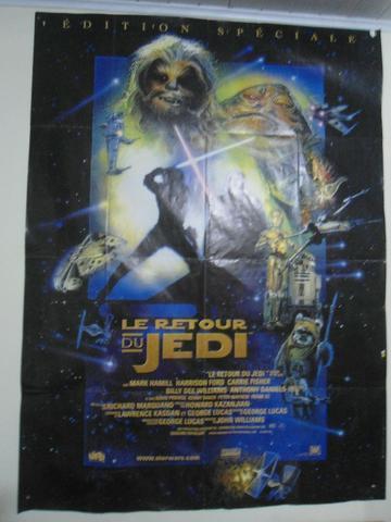 Poster gigante star wars edição colecionador 1999 o retorno de jedi