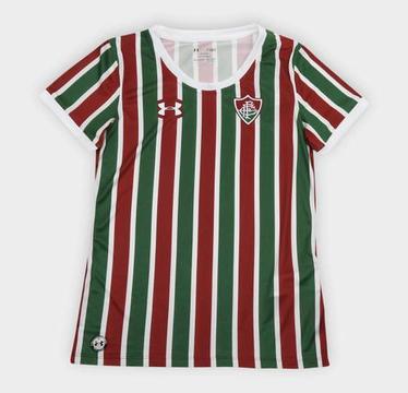 Camisa Fluminense I 17/18 s/nº Torcedor Under Armour Feminina