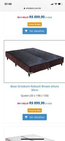 Base Ortobom nobuck queen
