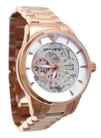 Relógio Armani rose gold original transparente luxo