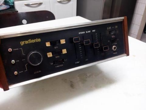Amplificador gradiente Lab 70 do ano de 1973 Funcionando ,Raro !