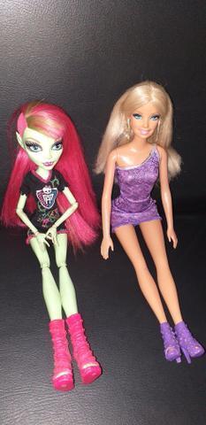 Bonecas Barbie e monster high
