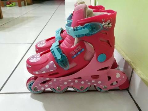 Patins Minnie Butterfly ajustável 29-32