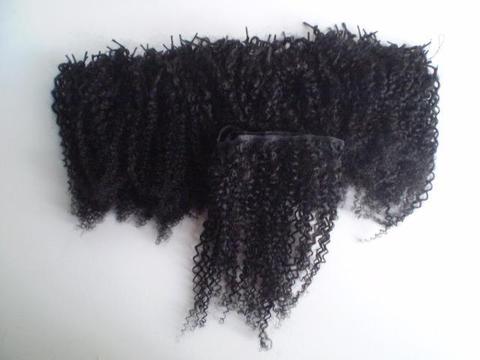 Cabelo afro 25cm - alongamento de cabelo humano